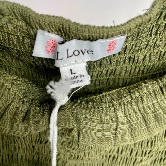 Cute green crop top LLOVE - Picture 3 of 4